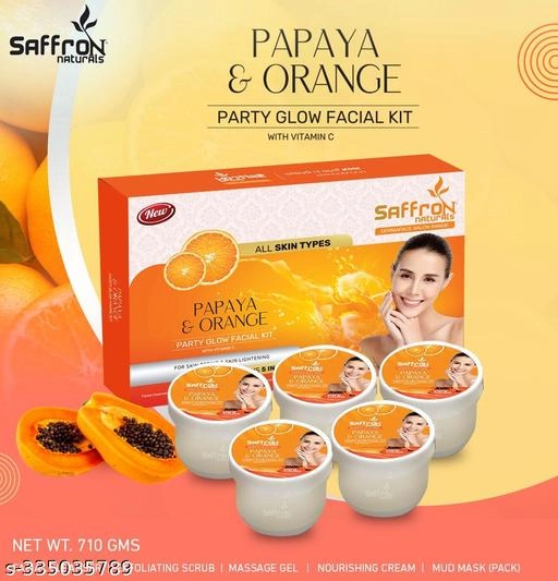 Saffron Papaya & Orange Facial Kit (710 g)