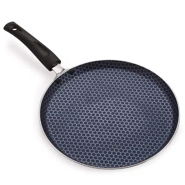 NIRLON Aluminium Honeycomb Dosa Tawa (Black, 26 cm)