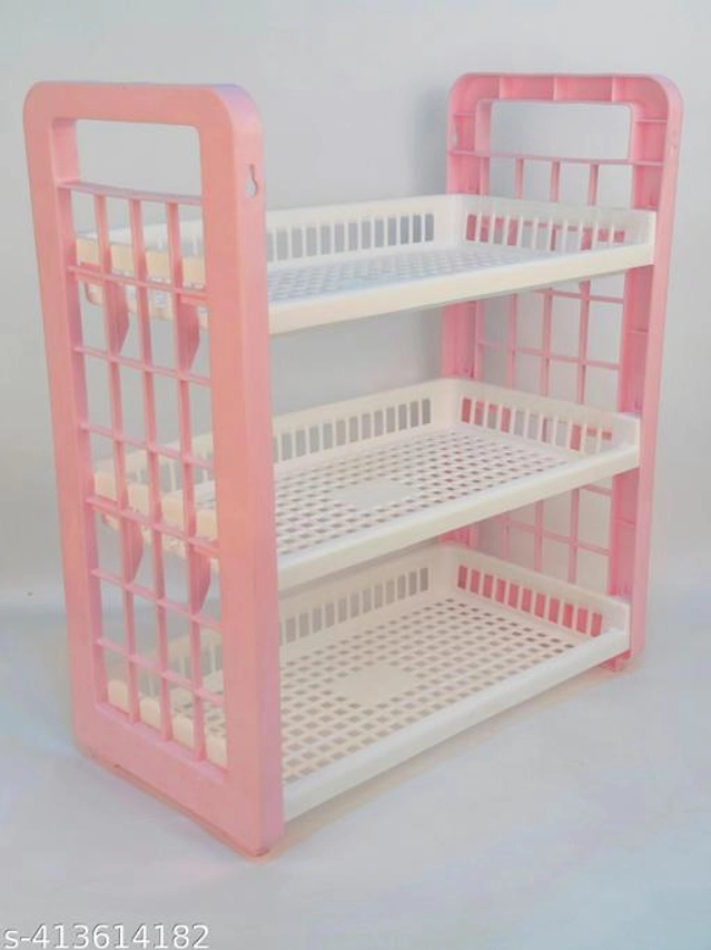 Plastic Multipurpose Storage Rack (Multicolor)