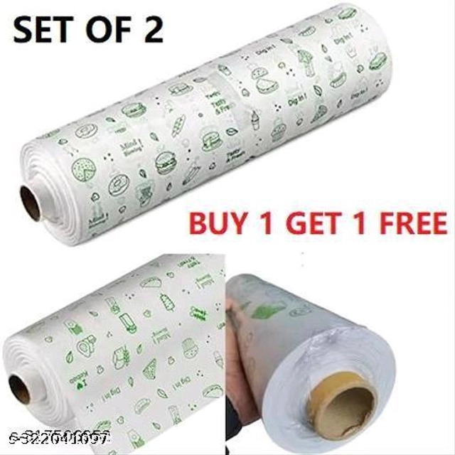 Food Wrapping Roll Paper (White, 25 m) (Pack of 2)