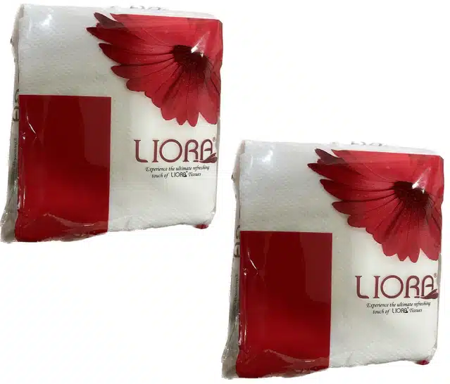 Liora 100 Pulls Soft Paper Napkins (Pack of 2)