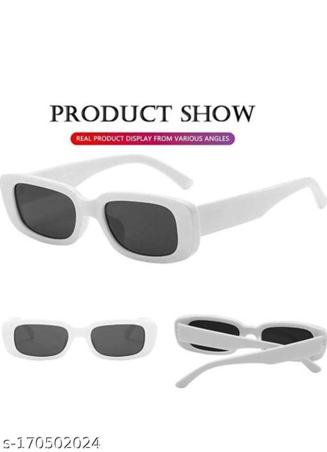 UV Protected Sunglasses for Men & Women (Black & White)