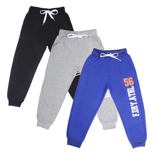 Boy's Casual Pants (Multicolour, 5-6 Years) (Pack of 3) (C-423)