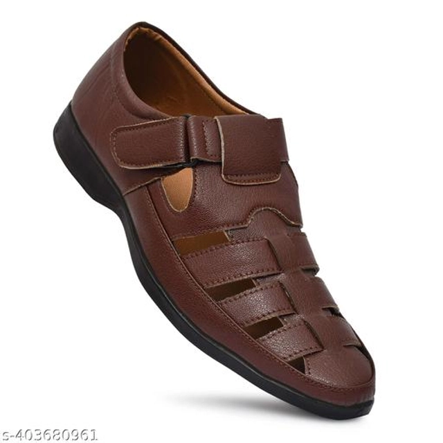 Sandals for Men (Brown, 6)