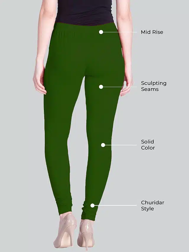 Skinny Fit Leggings for Women (Light Green)