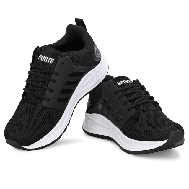 Sports Shoes for Men (Black, 9)