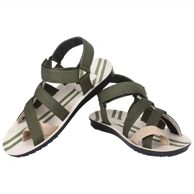 Sandals for Men (Olive, 8)