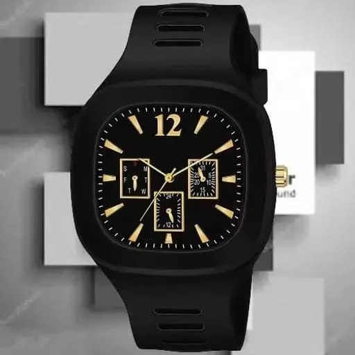 Analog Watch for Men & Women (Black)