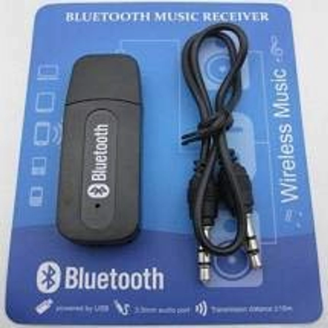 Car Bluetooth Stereo Audio Receiver (Black)