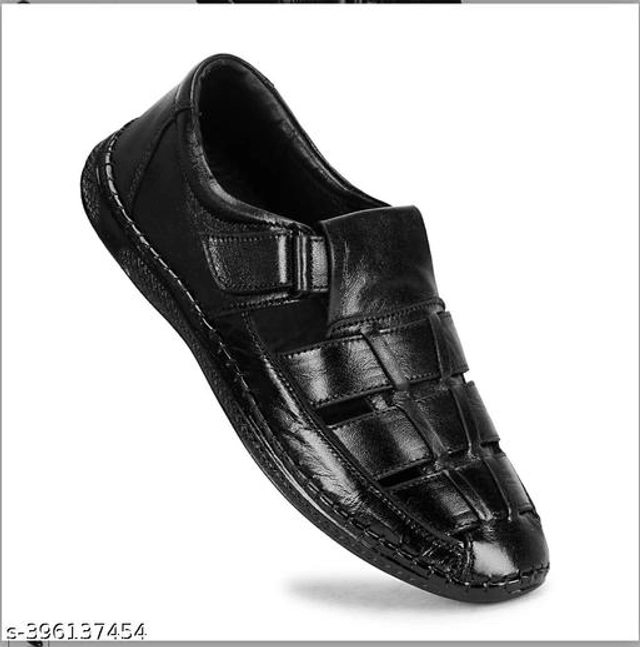 Sandals for Men (Black, 7)