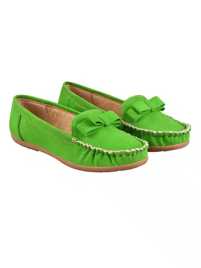 Loafers & Moccassins for Women (Green, 41)