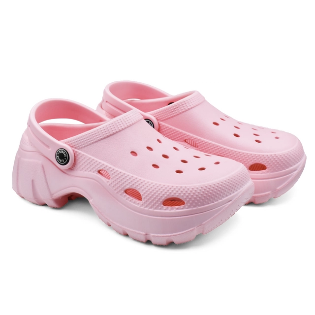 Clogs for Women (Pink, 5)