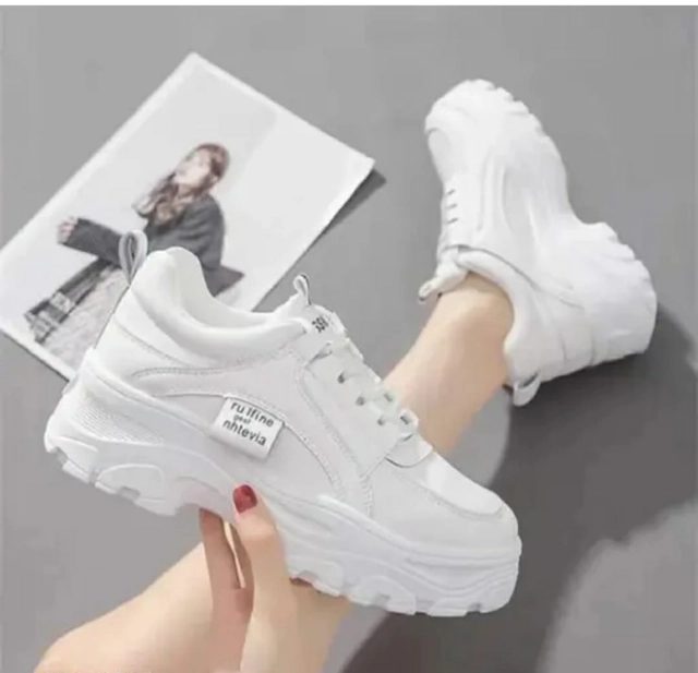 Casual Shoes for Women (White, 4)