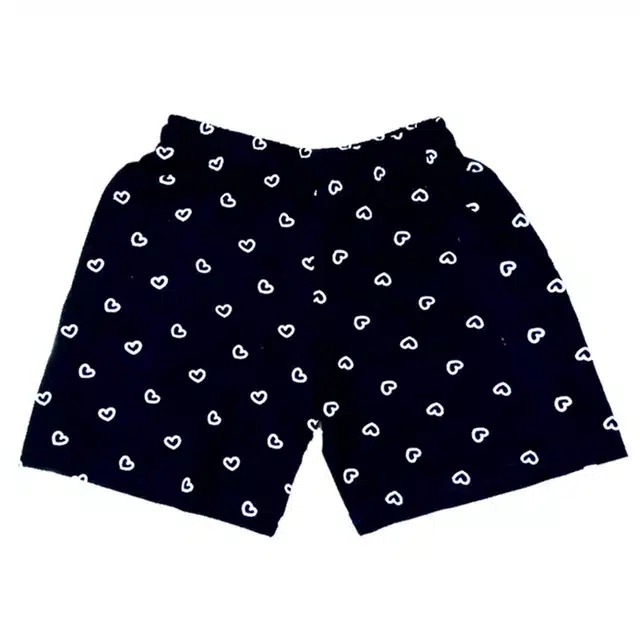 Cotton Blend Printed Shorts for Girls (Pack of 3) (Multicolor, 2-3 Years)