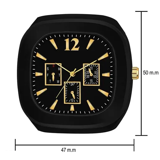 Analog Watch for Men & Women (Black)