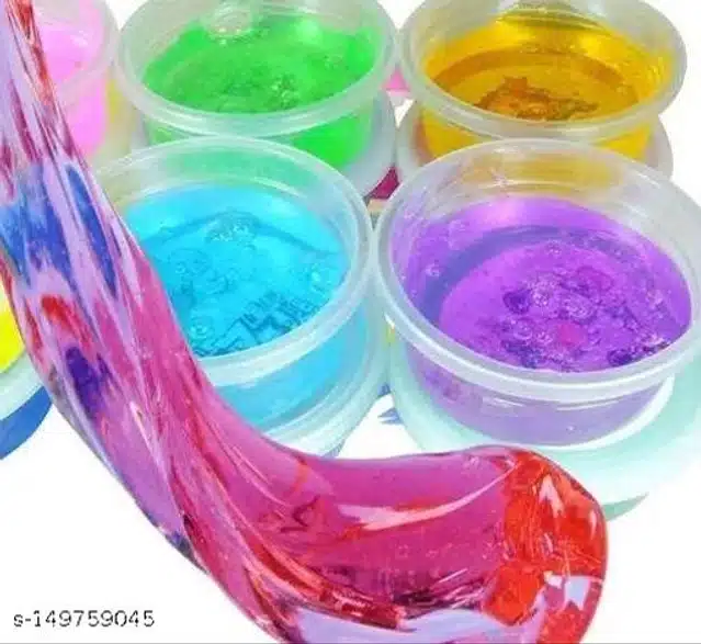 Non-Toxic Slime for Kids (Multicolor, Pack of 6)