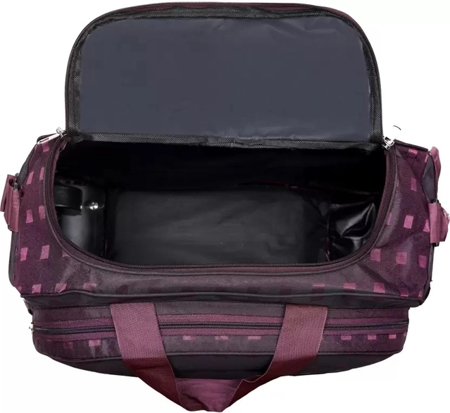 Polyester Duffel Bag (Purple, 60 L)