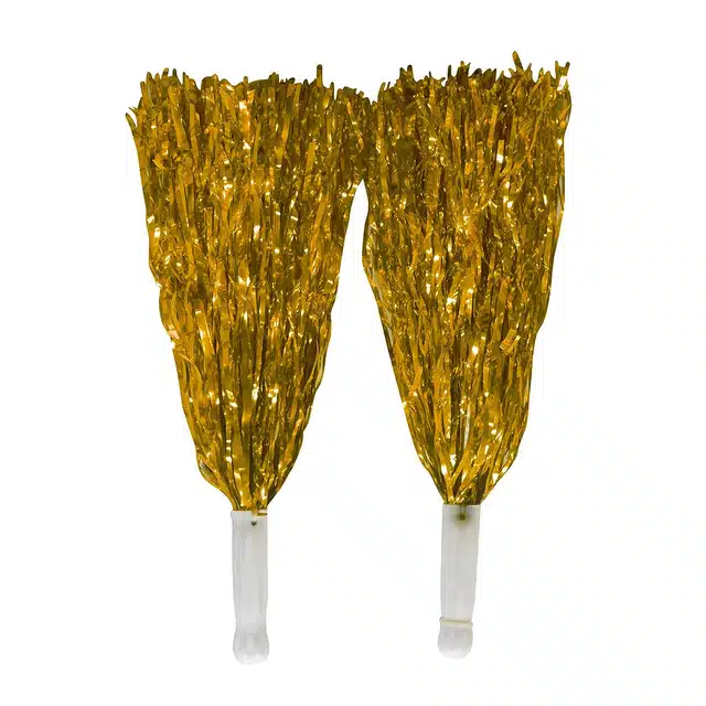 Cheerleading Pom Poms (Yellow, Pack of 2)