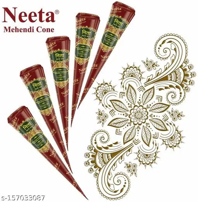 Neeta Mehendi Cone (15 g, Pack of 12)