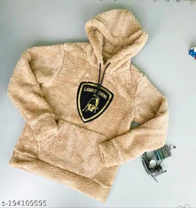 Hooded Sweatshirt for Men (Beige, M)