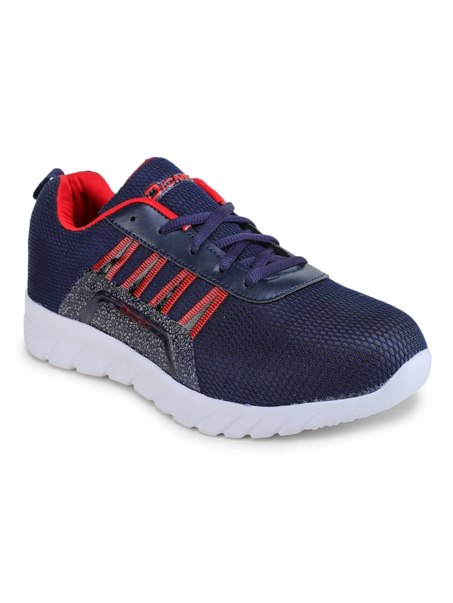 Sports Shoes for Men (Navy Blue & Red, 7)