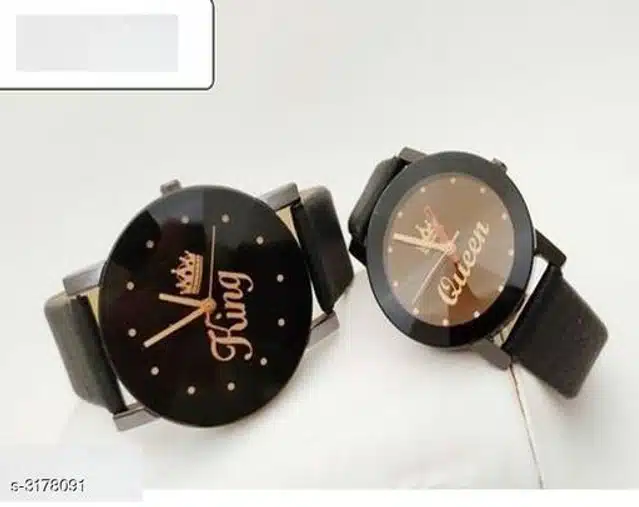 Couple Watches (Black, Pack of 2)