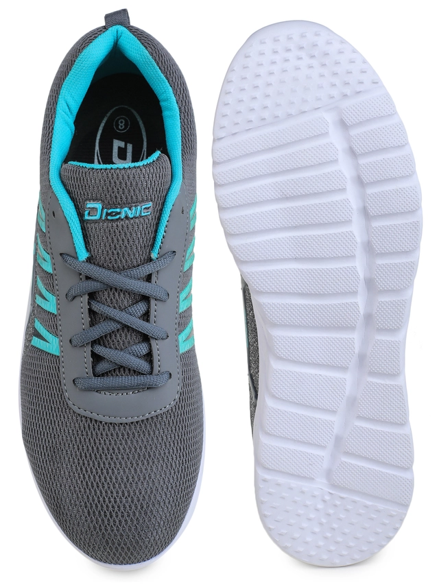 Sports Shoes for Men (Grey & Sky Blue, 6)