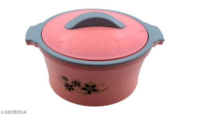 Plastic Serving Casserole (Pink, 3600 ml)