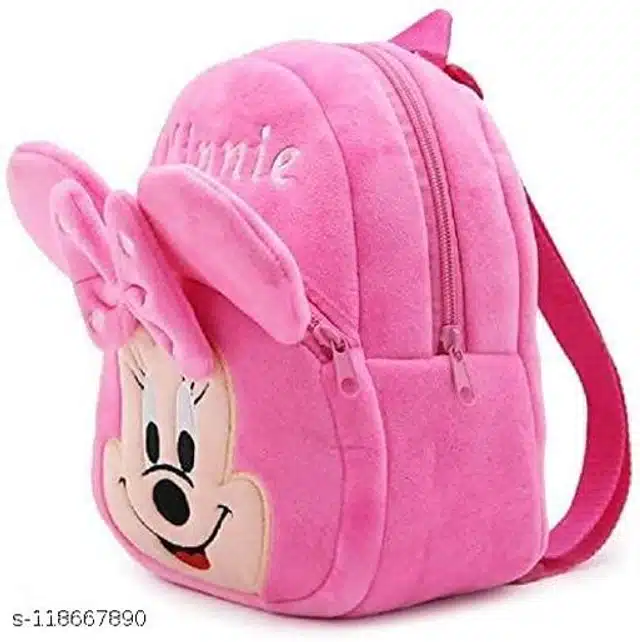 Plush School Bag for Kids (Pink)