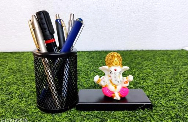 Pen Holder with Lord Ganesha (Multicolor)