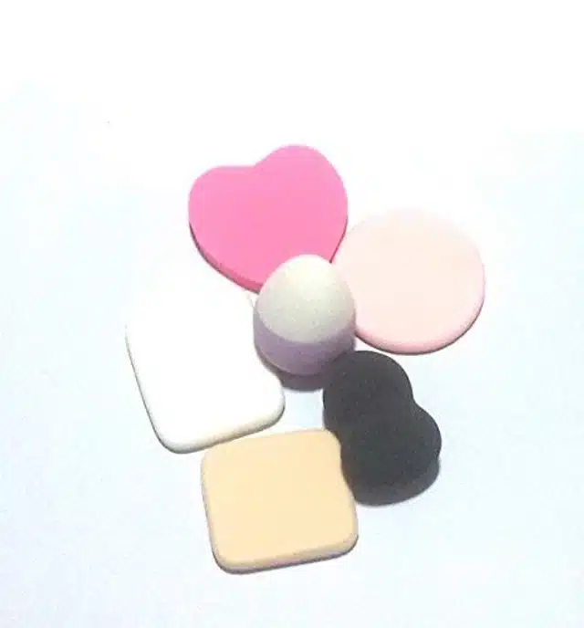 Silicone Makeup Blenders (Multicolor, Set of 6)