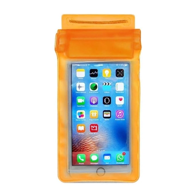 PVC Waterproof Sealed Rain Protection Cover for Mobile (Multicolor)