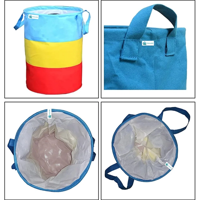 Waterproof Round Non Woven Laundry Bag (Multicolor, 45 L)