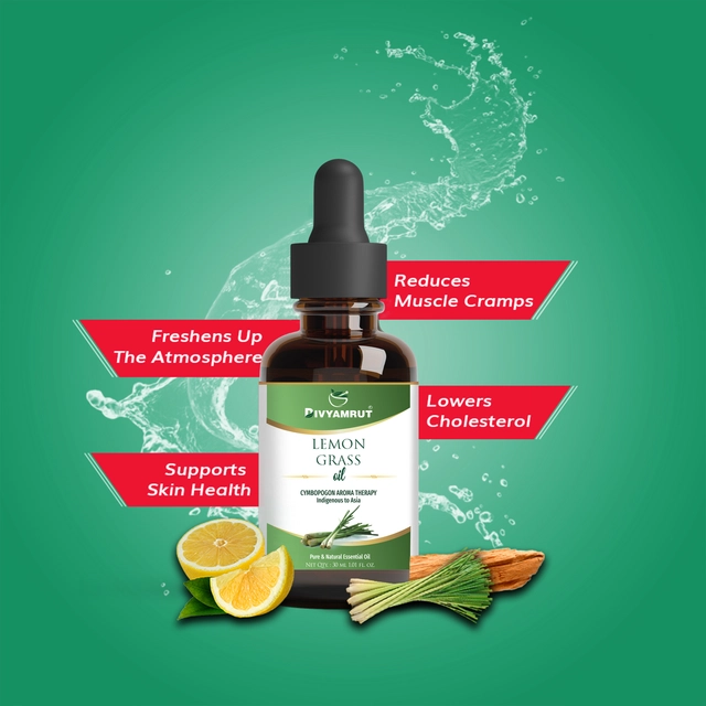 Divyamrut Lemongrass Essential Oil (30 ml)