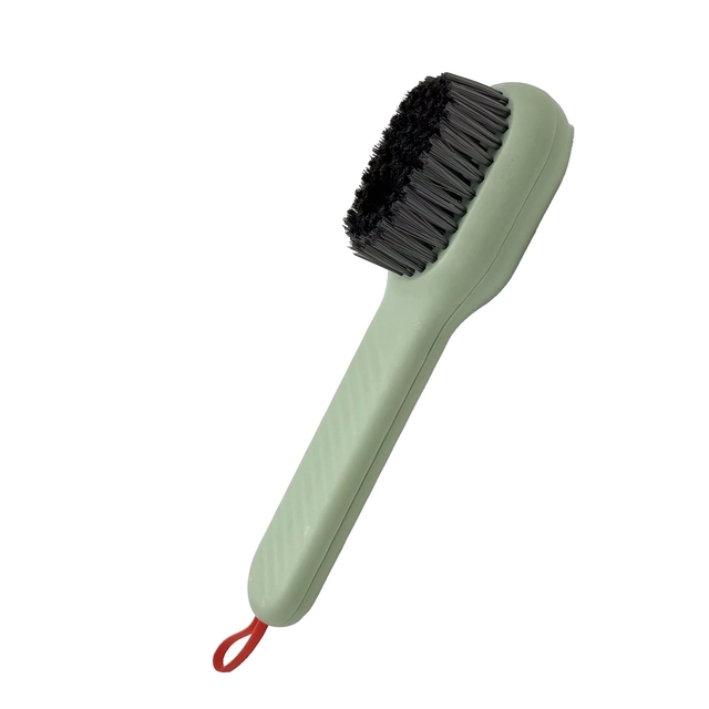 Plastic Shoe Brush (Grey & Black, 6 Inch)