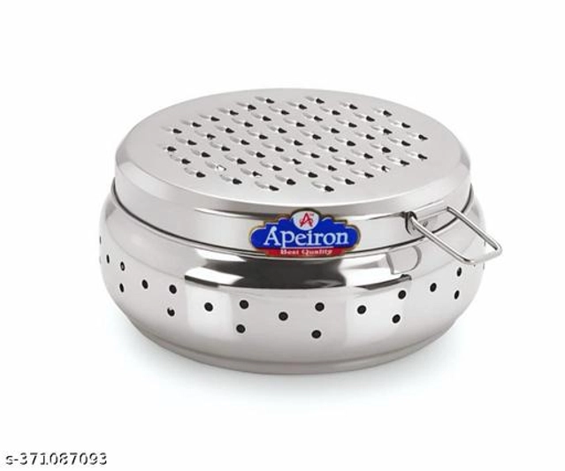 Stainless Steel Spill Free Cheese Grater (Silver)