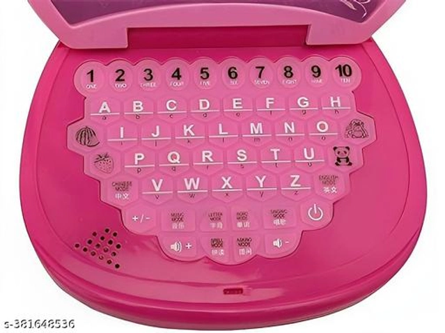 Toy Laptop for Kids (Pink)