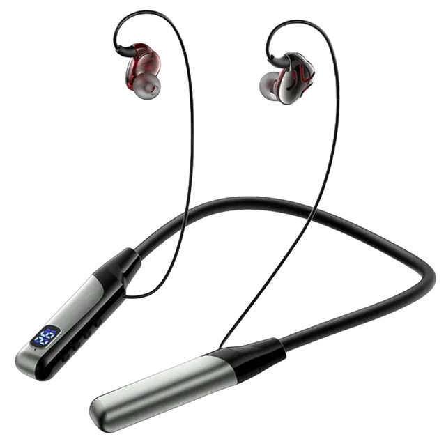 Wireless Bluetooth in-Ear Neckband (Black & Grey)