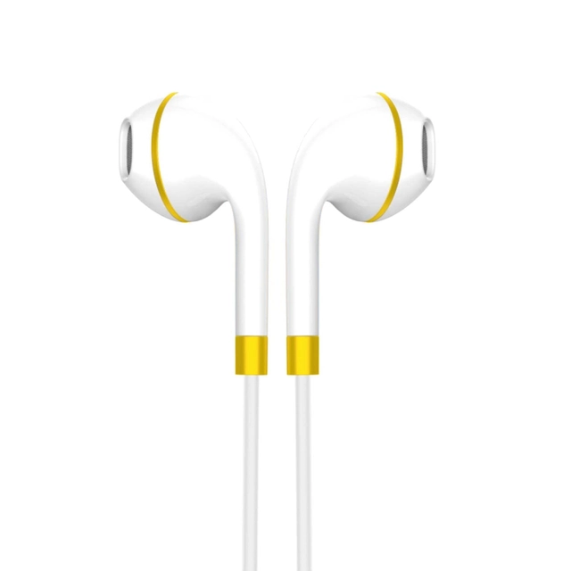 Wired Earphone with Mic (Black & Yellow)