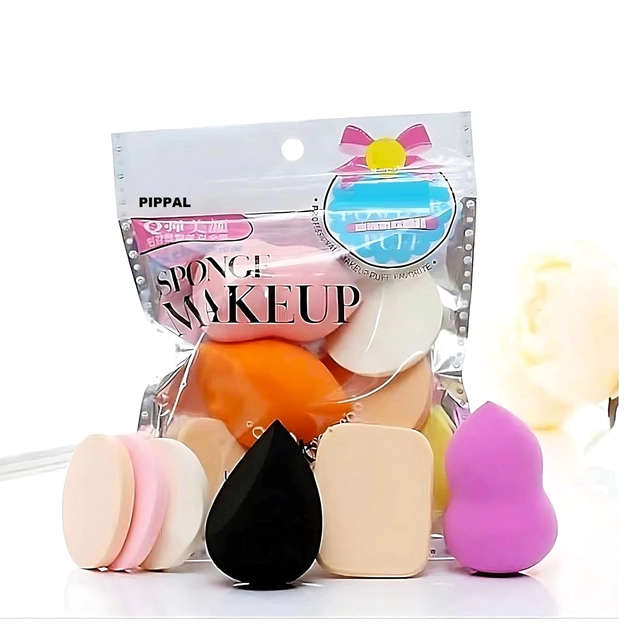 Pippal 6 Pcs Makeup Blenders Puffs (Multicolor, Set of 1)