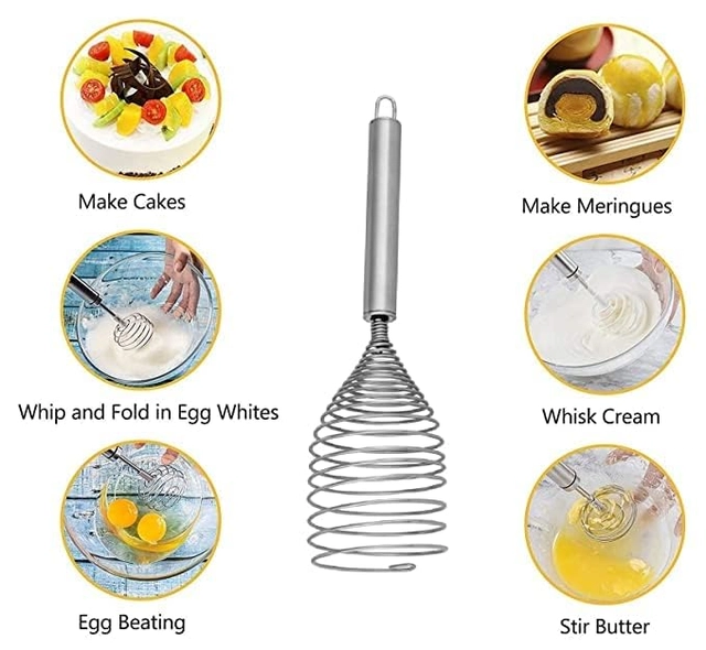 ELEPHANT Steel Egg Beater (Pack of 1)