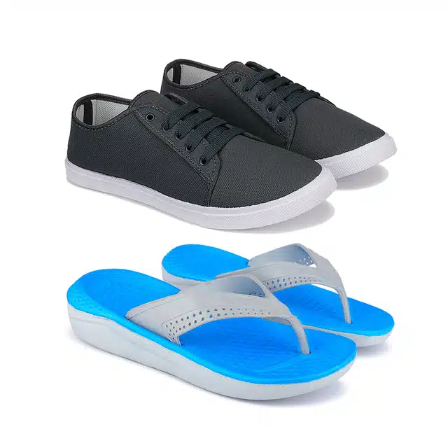 Casual Shoes & Flip Flops for Men (Pack of 2) (Multicolor, 7)