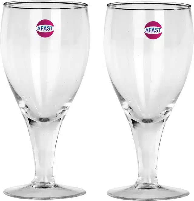 Fancy Water & Wine Glass (180 ml, Pack of 2)