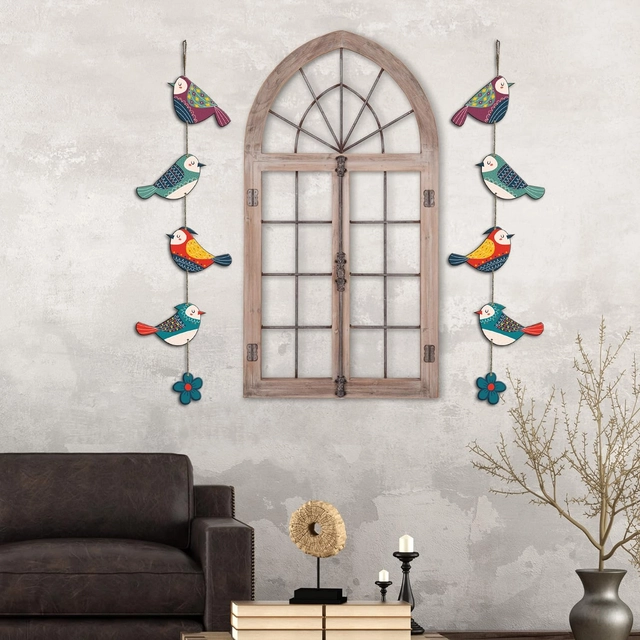 Colorful Birds Wall and Door Hanging 4.5 inch