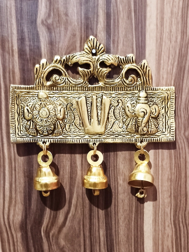 Metal Tirupati Balaji Door Hanging (Gold)