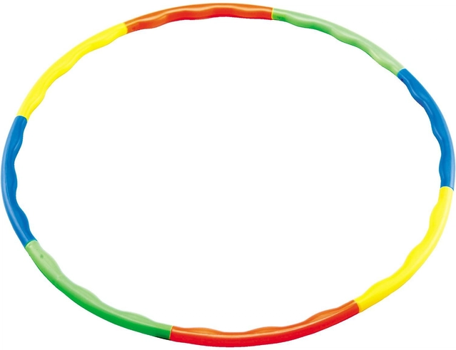 Adjustable Plastic Hula Hoop Ring Set for Kid (Multicolor, Set of 1)