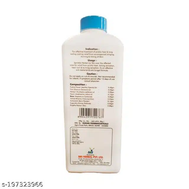 SBS Herbal Ice Talcum Powder (500 g)