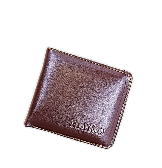 Faux Leather Wallet for Men (Brown)