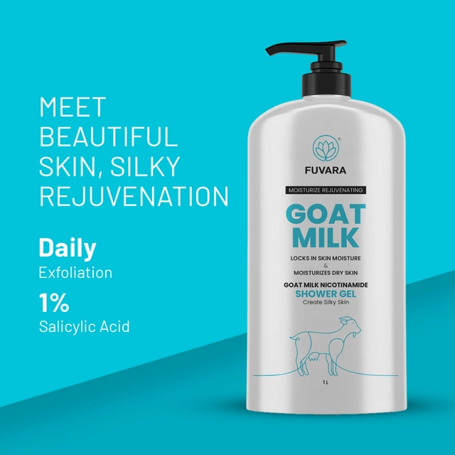 Fuvara Moisturize Rejuvenating Goat Milk Shower Gel (1000 ml)