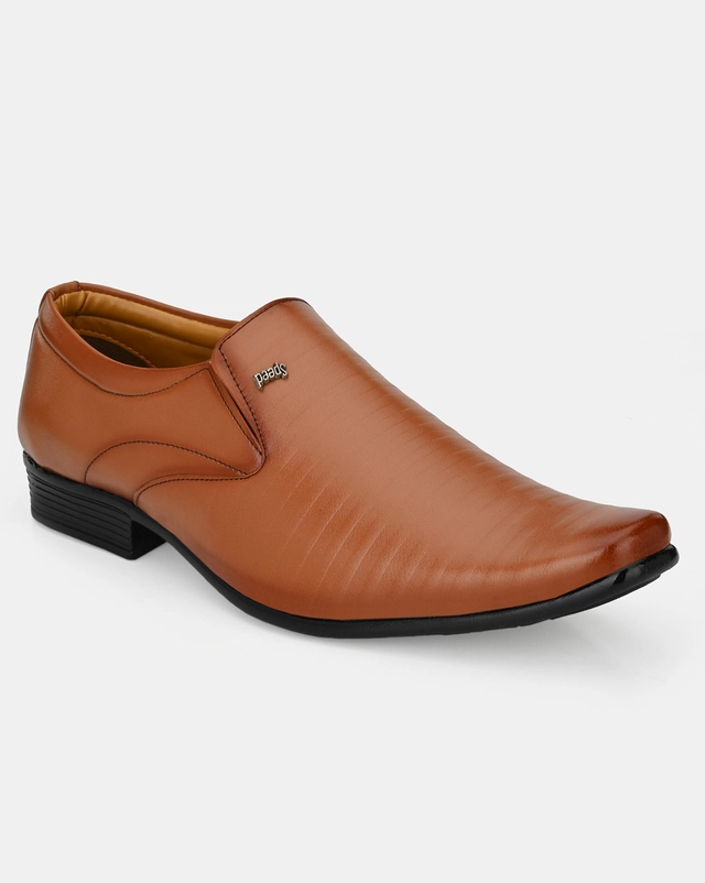 Formal Slip-On Shoes for Men (Tan, 6)